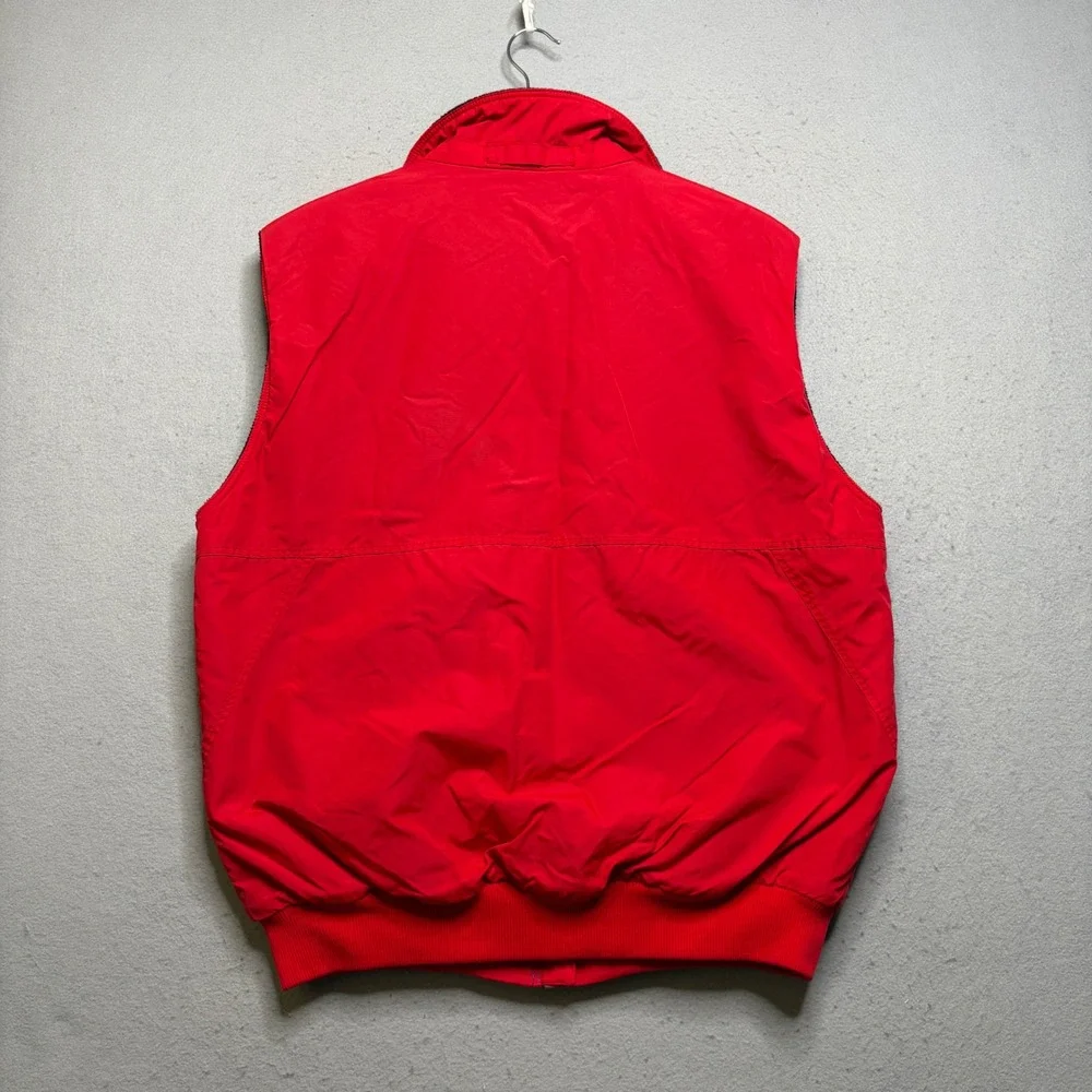 Patagonia Shelled Synchilla Vest Mens L Red 28501 Vintage 90s Fleece Lined USA